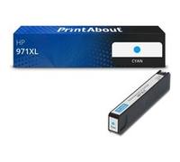 PrintAbout Cartouche d'encre compatible avec HP 971XL (CN626AE) - Cyan - Grande capacité Cyan