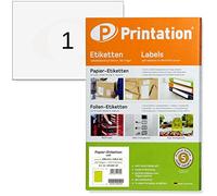 Printation Étiquettes d'expédition A5 210 x 148 mm - 200 feuilles DIN A5 avec une étiquette 1 x 1 - Étiquettes d'adresse autocollantes blanches - 210 x 148 étiquettes DHL autocollantes - Étiquettes de