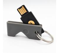 Printbtw Étui de protection pour Yubikey 5 NFC (USB-A) résistant aux rayures (gris)