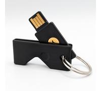 Printbtw Étui de protection pour Yubikey 5 NFC (USB-A) résistant aux rayures (noir)