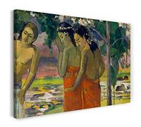 Printed Paintings Impression sur Toile (100x70cm): Paul Gauguin - Trois Femmes tahitiennes