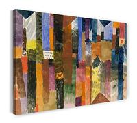 Printed Paintings Impression sur Toile (100x70cm): Paul Klee - Avant la Ville (1915)