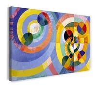 Printed Paintings Impression sur Toile (100x70cm): Robert Delaunay - Formulaires circulaires (for