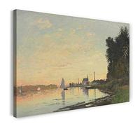 Printed Paintings Impression sur Toile (120x80cm): Claude Monet - Argenteuil, Fin d'après-midi