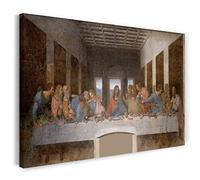 Printed Paintings Impression sur Toile (120x80cm): Léonard de Vinci - La dernière soirée