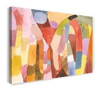 Printed Paintings Impression sur Toile (120x80cm): Paul Klee - Mouvement des salles voûtées (1915