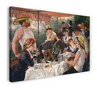 Printed Paintings Impression sur Toile (120x80cm): Pierre-Auguste Renoir - Le Repas des rameurs