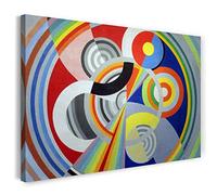 Printed Paintings Impression sur Toile (120x80cm): Robert Delaunay - Rythme n ° 1, décoration pou