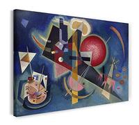 Printed Paintings Impression sur Toile (120x80cm): Wassily Kandinsky - in Blue (1925)