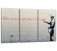 Printed Paintings Impression sur Toile 3 pièces(120x80cm): Banksy - Ce Que Nous Faisons dans la v
