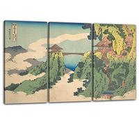 Printed Paintings Impression sur Toile 3 pièces(120x80cm): Katsushika Hokusai - Le Pont des Nuage