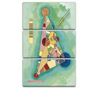 Printed Paintings Impression sur Toile 3 pièces(80x120cm): Wassily Kandinsky - Coloré dans Le tri