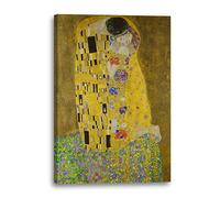 Printed Paintings Impression sur Toile (40x60cm): Gustav Klimt - Le Baiser (1907-1908)