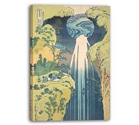 Printed Paintings Impression sur Toile (40x60cm): Katsushika Hokusai - Les Chutes d'Amida dans Le