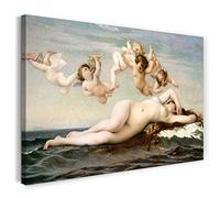 Printed Paintings Impression sur Toile (60x40cm): Alexandre Cabanel - La Naissance de Vénus