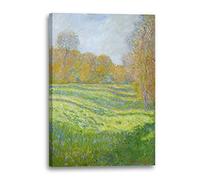 Printed Paintings Impression sur Toile (60x80cm): Claude Monet - Prairie à Giverny