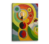 Printed Paintings Impression sur Toile (70x100cm): Robert Delaunay - Rythme, Joie de la Vie