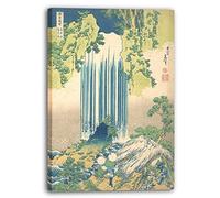 Printed Paintings Impression sur Toile (80x120cm): Katsushika Hokusai - Cascade Yōrō dans la prov