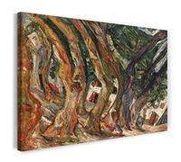 Printed Paintings Impression sur Toile (80x60cm): Chaim Soutine - Les PLATANES À CÉRET