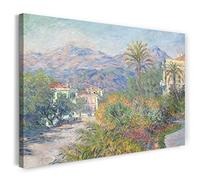 Printed Paintings Impression sur Toile (80x60cm): Claude Monet - Voie Romaine à Bordighera