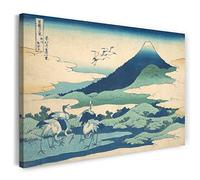 Printed Paintings Impression sur Toile (80x60cm): Katsushika Hokusai - Le manoir Umezawa dans la