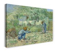 Printed Paintings Impression sur Toile (80x60cm): Vincent Van Gogh - Premières étapes, après Mill