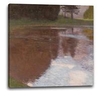 Printed Paintings Impression sur Toile Gustav Klimt - Un Matin à l'étang (Egelsee près de Golling Salzbourg) (1899)