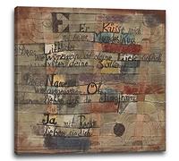 Printed Paintings Impression sur Toile Paul Klee - (Extrait du Cantique des Cantiques) Version II