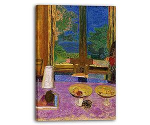 Printed Paintings Impression sur Toile Pierre Bonnard - Salle à Manger sur Le Jardin