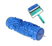 Printed Roller, 5in Textured Paint Roller for Unique Wall Decoration Durable Rubber Wall Texture Tool for DIY Art Projects and Easy Painting (Fleur ZZ0077)