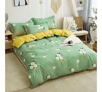 Printed Ultra Soft Duvet Cover Breathable Reversible Quilt Cover with Hidden Zipper Ties, Polyester Wrinkle-Free Comforter Cover for Bedroom-D 220 x 240 cm (C 200 x 230cm (79x91inch))