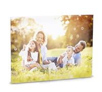 PrintedGift Tableau personnalisé avec photo en HD sur toile en coton, impression sur toile avec cadre en bois et crochet inclus, photo personnalisée idée cadeau fabriquée en Italie - 30 x 40 cm