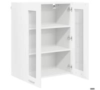 ""Printemps 2026 Soldes""Armoire suspendue pour cuisine - Placard mural - avec rangement - Blanc 60 x 31 x 80 cm Bois d'ingénierie 782