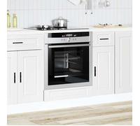 ""Printemps 2026 Soldes""Blanc Armoire Bas de Restaurant/Meuble colonne - Armoire à four Porto blanc bois d'ingénierie 2_976731