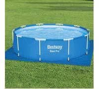 ""Printemps 2026 Soldes""Bleu Bestway Tapis de sol pour piscine Flowclear 335x335 cm 2_340202