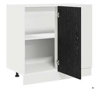 ""Printemps 2026 Soldes""Buffet à tiroir - Meuble Rangement - Armoire de cuisine - d'angle Chêne noir 86 x 46 x 81,5 cm 5572217