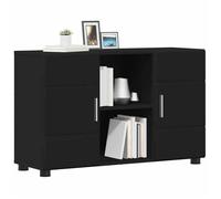 ""Printemps 2026 Soldes""Buffet de rangement/Buffet Bahut - Buffet salle à manger avec porte Noir 88,5x30,5x55,5 cm Bois d'ingénierie
