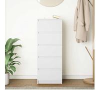 ""Printemps 2026 Soldes""Commode salon - armoire à tiroirs - Blanc Buffet de rangement avec tiroirs blanc 37 5x35x99 cm bois d'ingénie