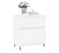 ""Printemps 2026 Soldes""Commode salon - armoire à tiroirs - Blanc Buffet de rangement Blanc 60x35x70 cm Bois d'ingénierie 2_238735