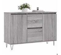 ""Printemps 2026 Soldes""Commode salon - armoire à tiroirs - Gris Buffet de rangement sonoma gris 101,5x35x70 cm bois d'ingénierie 2_3