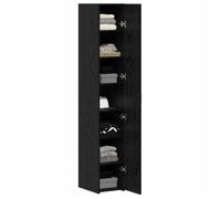 ""Printemps 2026 Soldes""Commode salon - armoire à tiroirs - Noir Haut Armoire 2 pcs Chêne noir 30x42 5x185 cm 2_399175