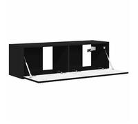 ""Printemps 2026 Soldes""Meuble TV Suspendu - Armoire multimédia/Cabinet HIFI Mural - Noir 98 x 31 x 29,5 cm Bois d'ingénierie 3660288