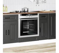 ""Printemps 2026 Soldes""Noir Armoire Bas de Restaurant/Meuble colonne - Armoire à four Kalmar noir bois d'ingénierie 2_520423