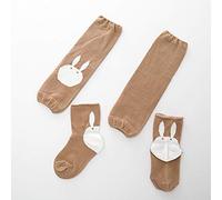 Printemps Bébé Chaussettes De Genou Mis Bande Dessinée Mignonne Infantile Tube De Bambin Chaussettes Lâches (kaki,S)