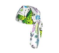 Printemps coloré imprimé papillon tête de mort casquette séchage rapide vélo Headwrap léger respirant taille unique adulte moderne bonnet