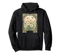 Printemps Daisy Naissance Mois Fleur Art Nouveau Vintage Sweat à Capuche
