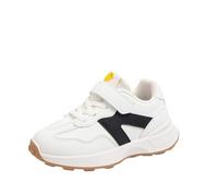 Printemps et Automne Design Sense Chaussures de Sport pour Enfants garçons Mode Toutes Chaussures de Course décontractées Semelle Chaussettes Chaussettes Bambin (Black, 33 Big Kids)