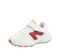 Printemps et Automne Design Sense Chaussures de Sport pour Enfants garçons Mode Toutes Chaussures de Course décontractées Semelle Chaussettes Chaussettes Bambin Garçons (Red, 36 Big Kids)