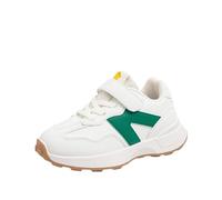 Printemps et Automne Design Sense Chaussures de Sport pour Enfants garçons Mode Toutes Chaussures de Course décontractées Semelle Chaussettes Chaussettes Bambin (Green, 33 Big Kids)