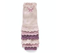 Printemps et été bébé nouveau-né bébé coton genouillères rampantes chaussettes pour enfants (Arc rose)